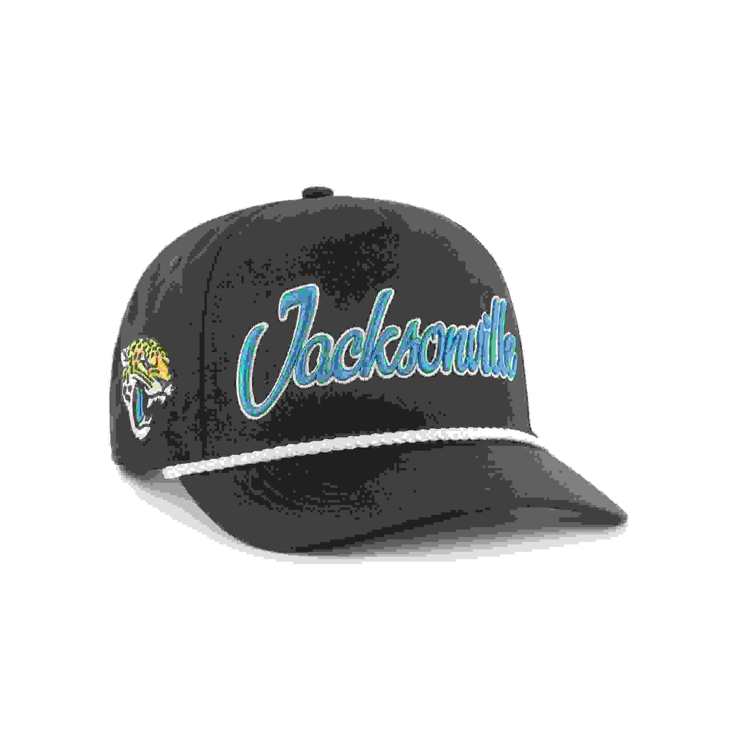 47 Jacksonville Jaguars Overhand Hitch Black Snapback Hat